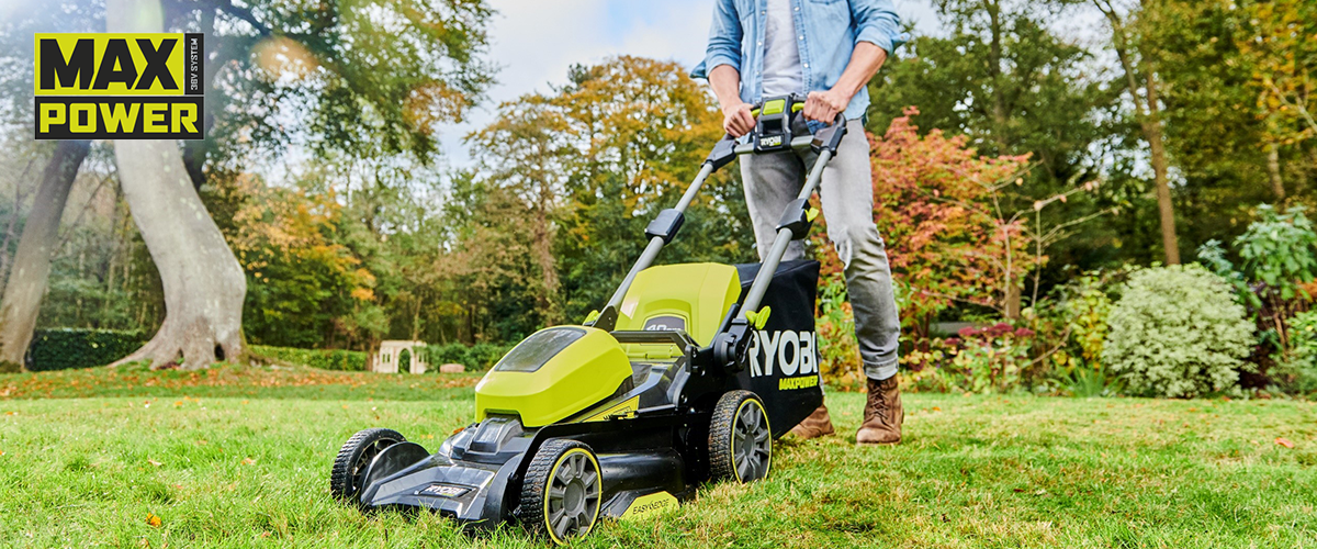 RYOBI® poskytuje větší výkon pro Vaší zahradu s nejnovější 36V bezuhlíkovou 40cm sekačkou na trávu