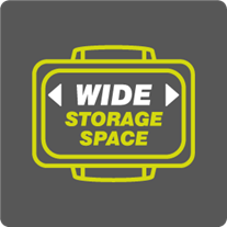 Wide storage space