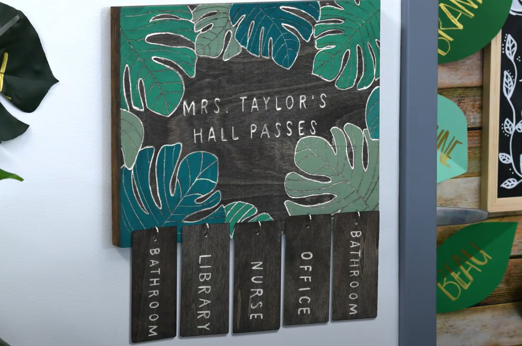 HOW TO MAKE A DIY HALL PASS STATION