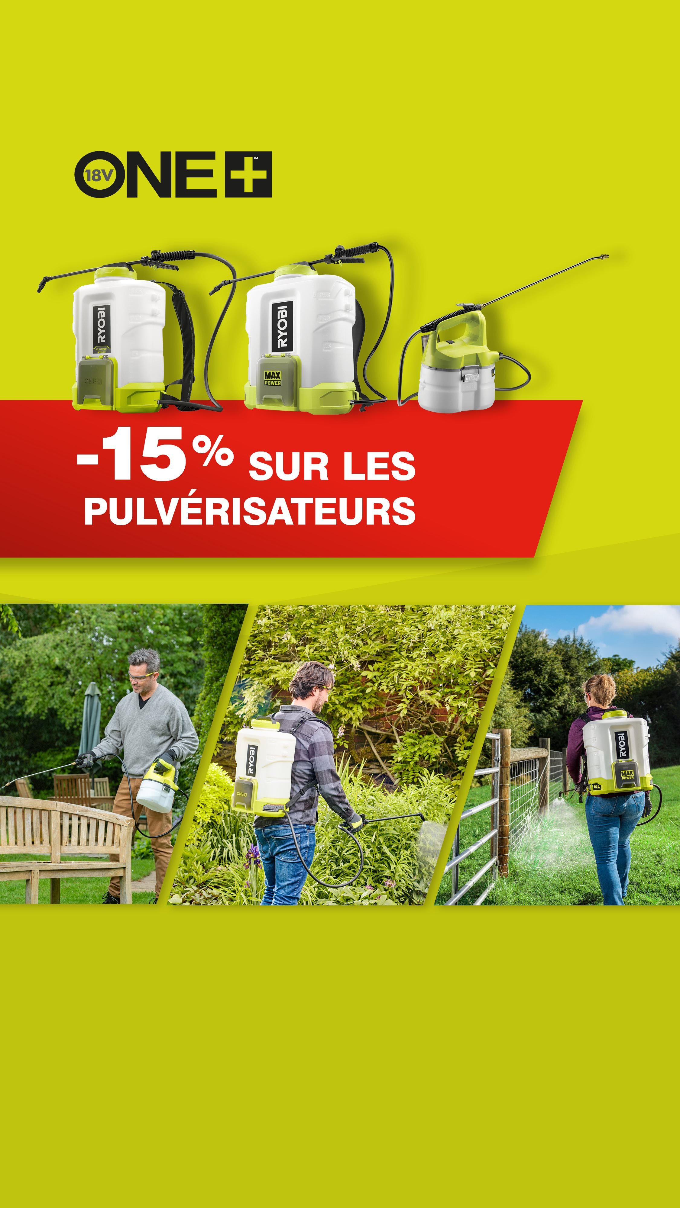 Promotion pulvérisateurs