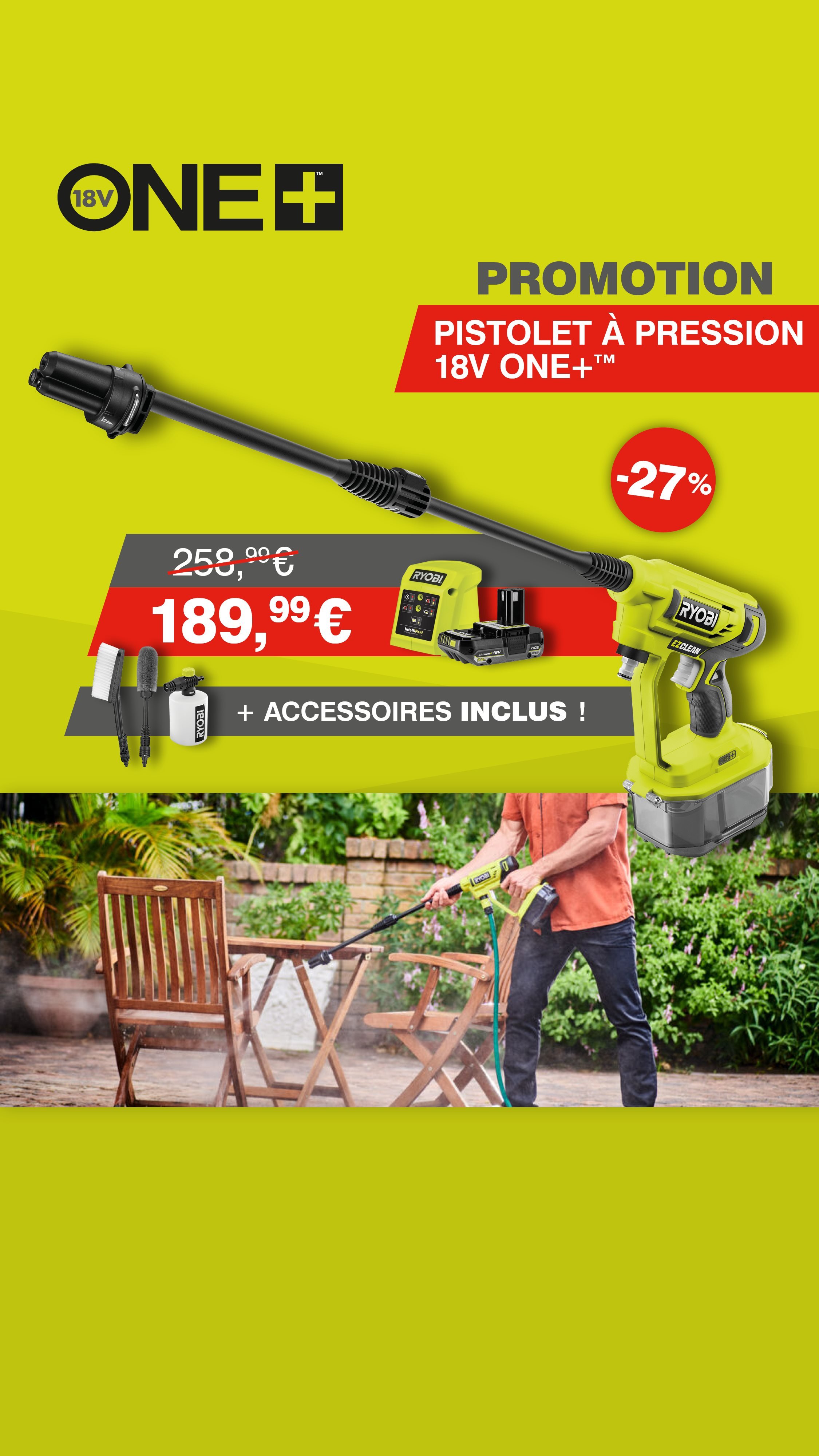 Pistolet à pression 18V ONE+™