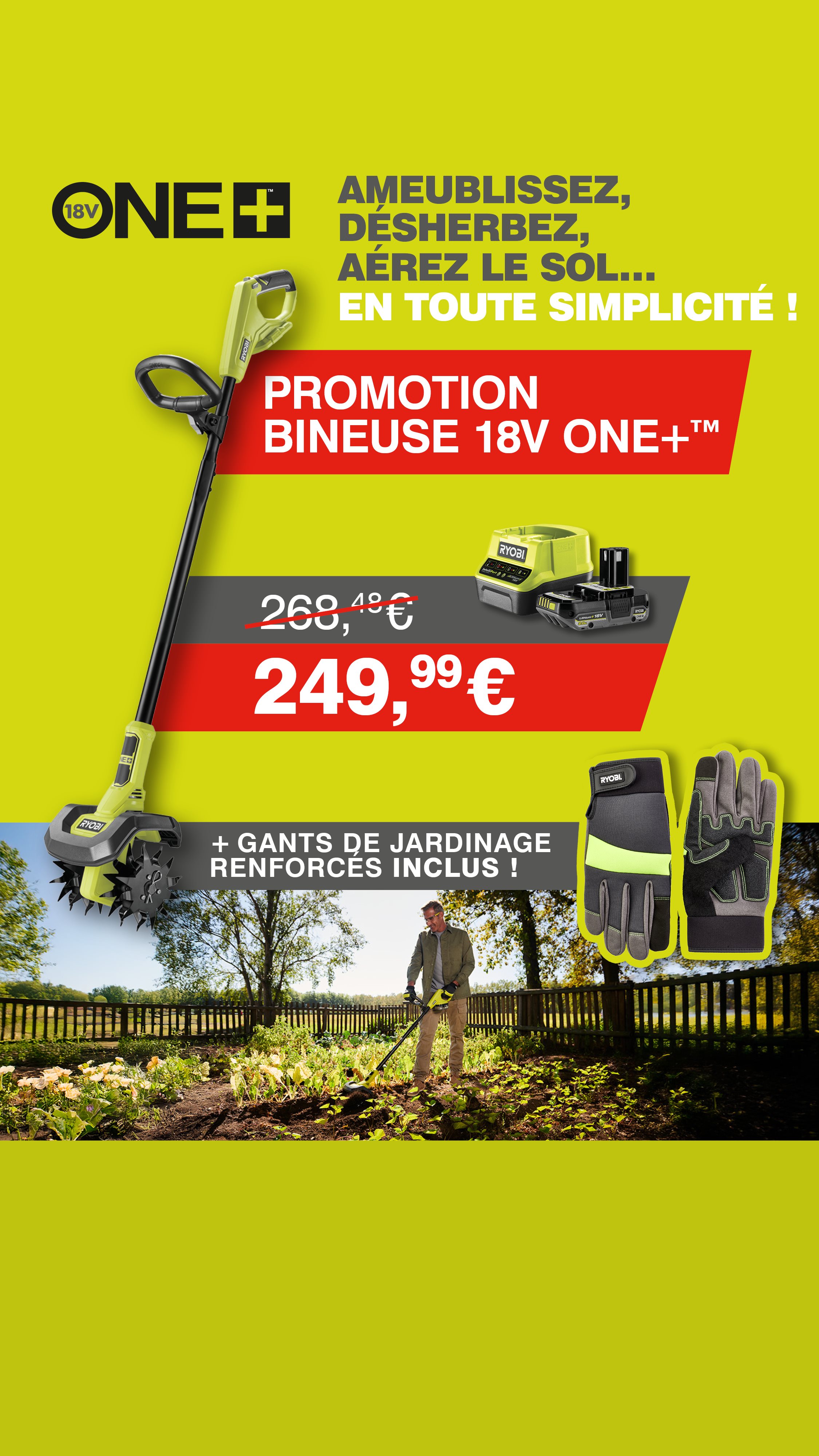 Bineuse 18V ONE+™