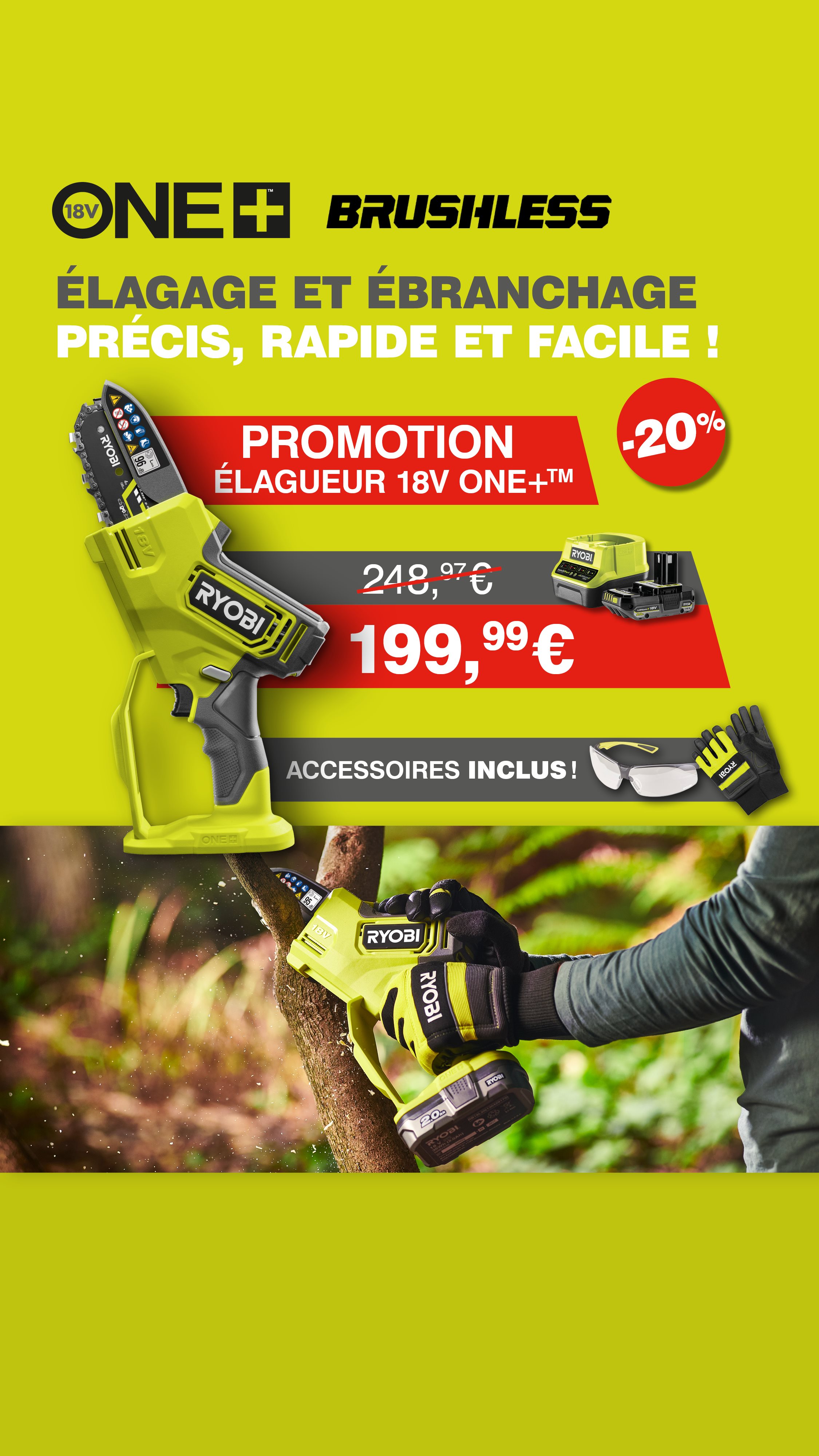Élagueur à main 18V ONE+™