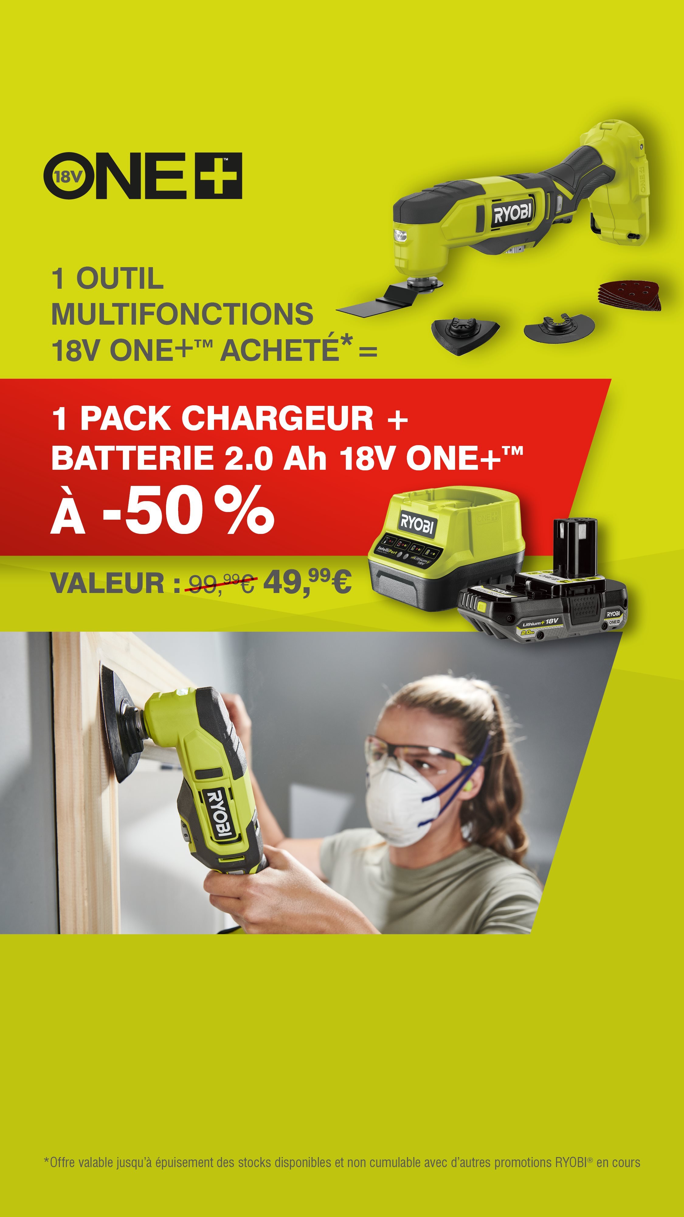 Outil multifonctions 18V ONE+™