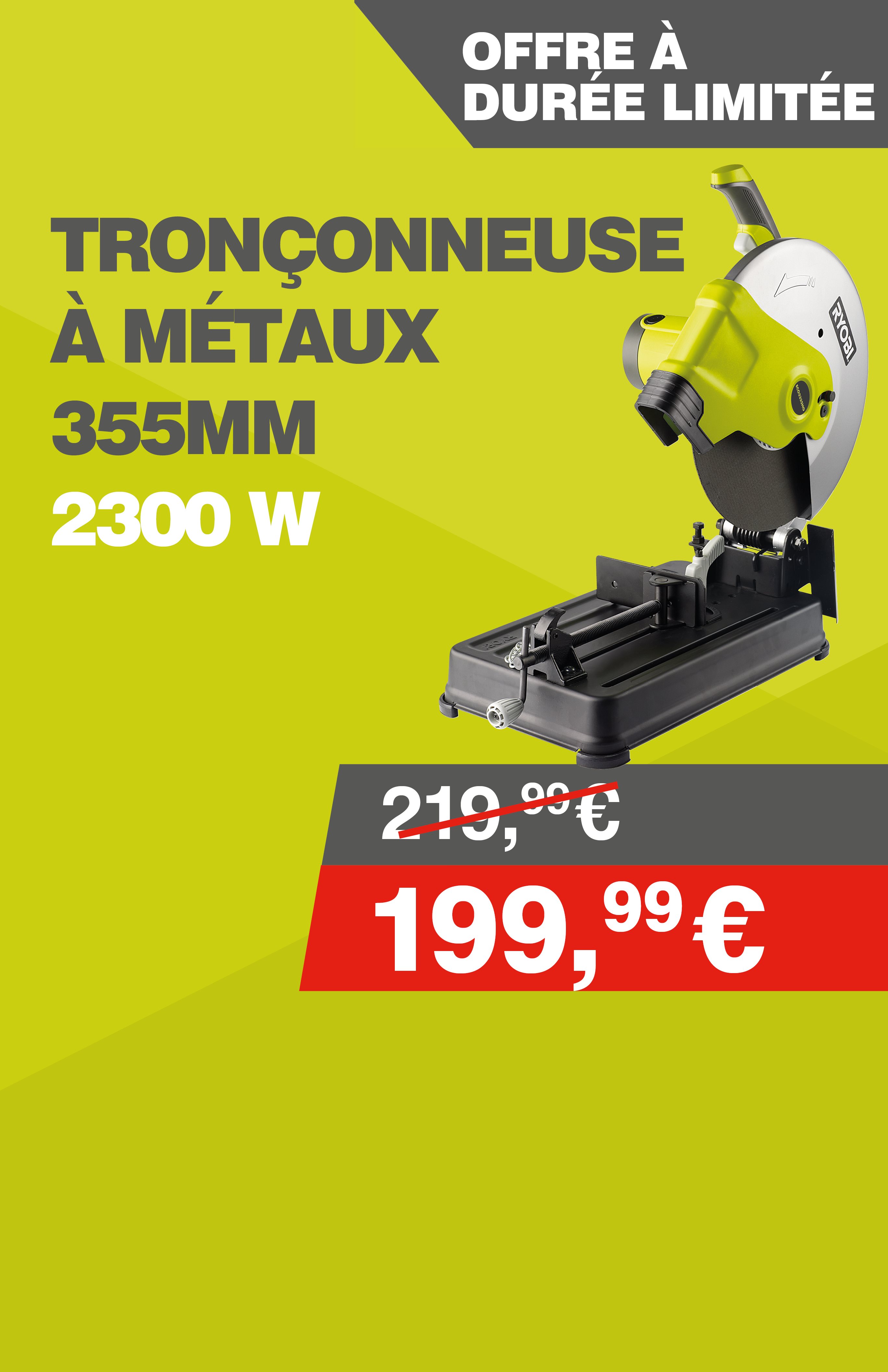 Tronçonneuse à métaux 2300 W - 355 mm