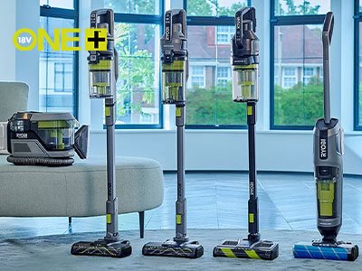 RYOBI® ONE+™ péče o podlahu. Jeden akumulátor, kompletní úklid