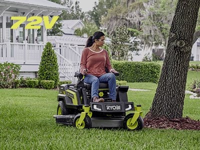 The Ultimate RIDE ON Mower range from RYOBI®