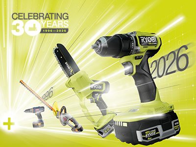 Ünnepeld velünk a RYOBI 18V rendszer  30. évfordulóját!