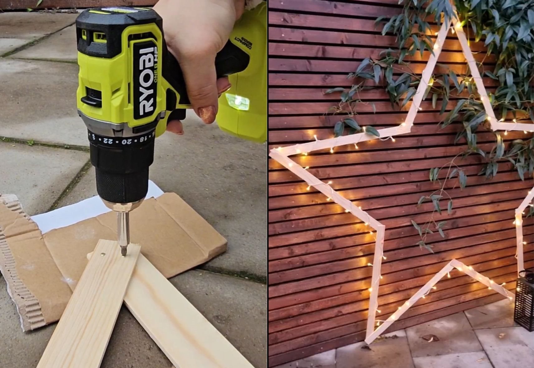 Ryobi x Tihany Tamara: DIY kültéri világító csillag 