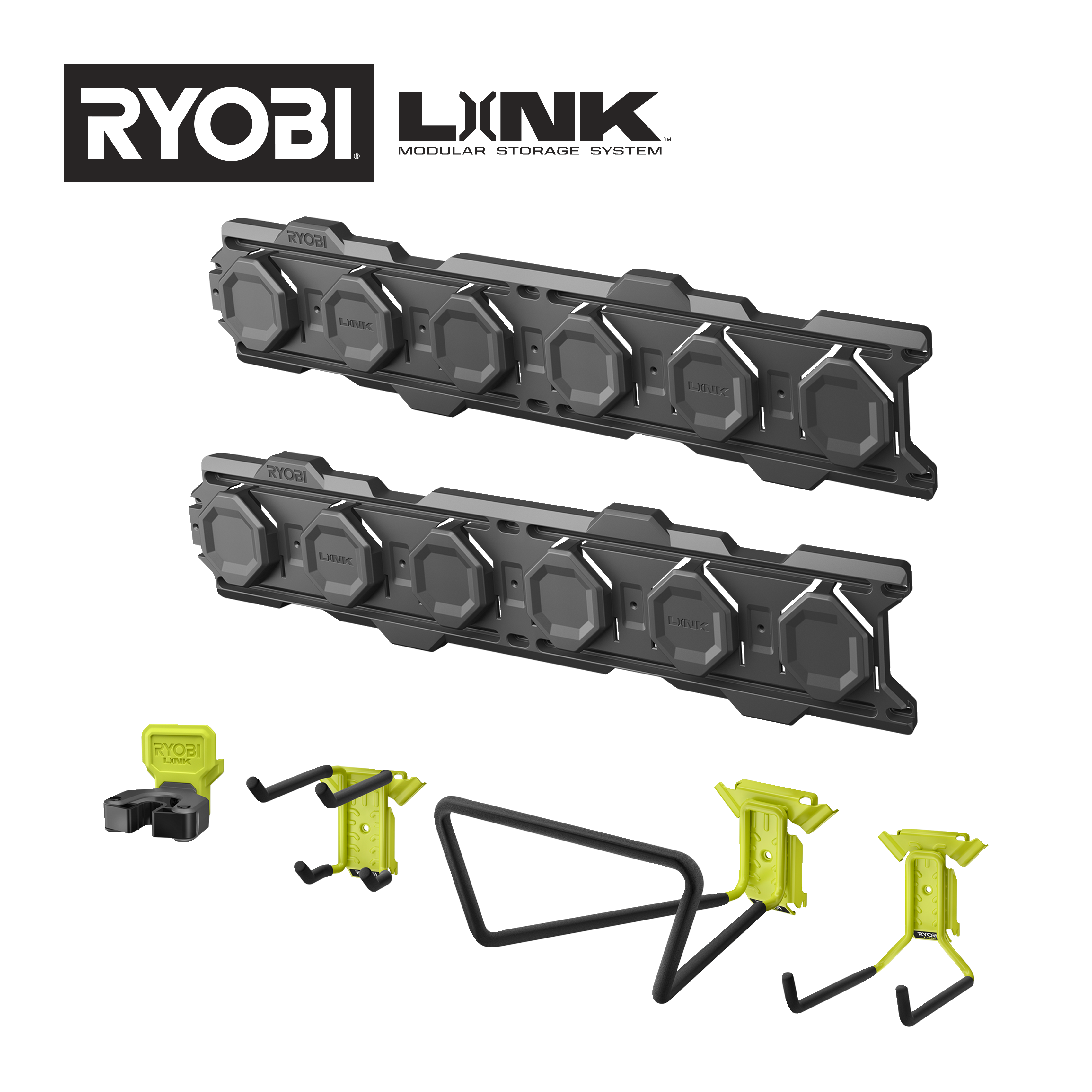 Kit de inicio para almacenamiento en pared de 6 piezas RYOBI®LINK