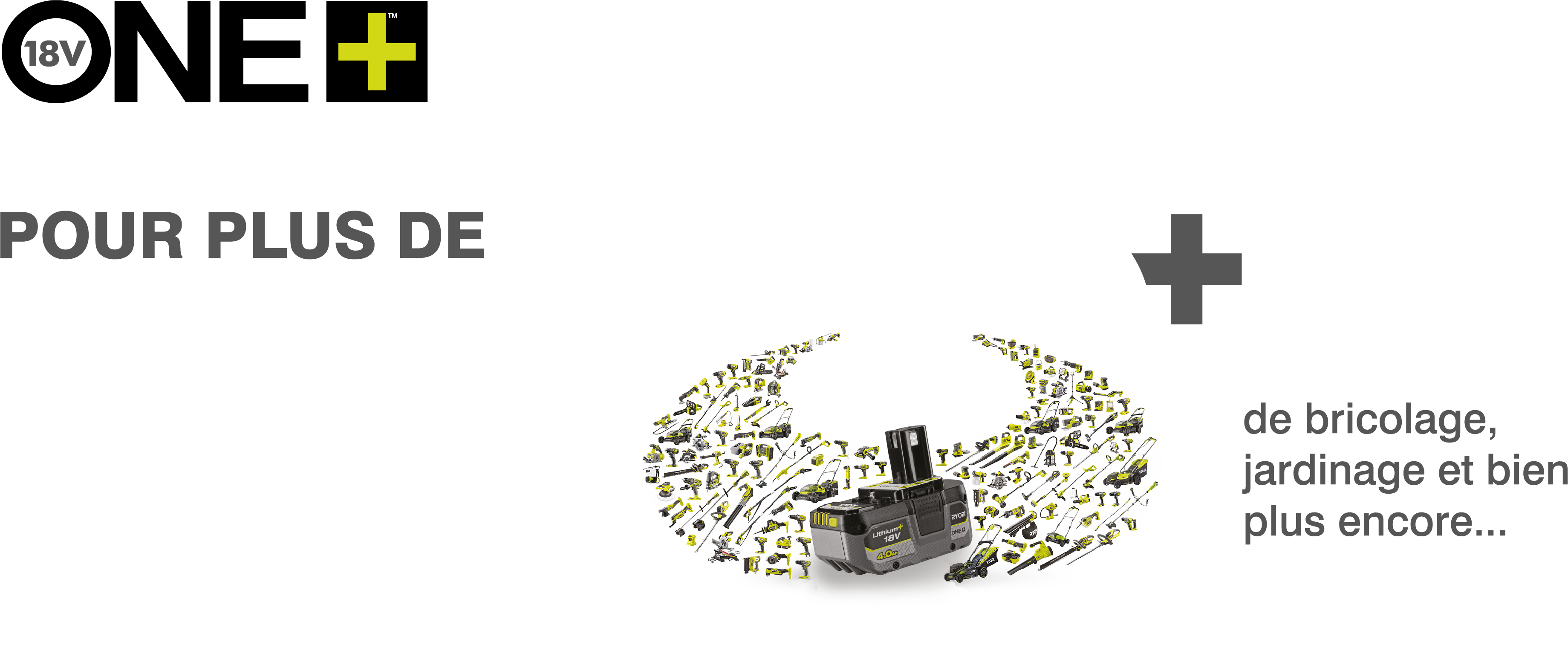 ONE+ : La Technologie Ryobi® Innovante pour Outils 18V | Performance ...