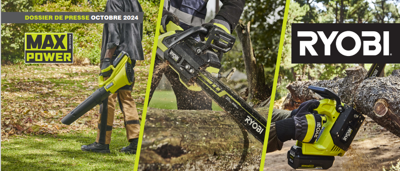 Dossier Presse - La plateforme 36V MAX POWER Ryobi® poursuit son  développement avec trois nouveaux outils conçus pour  répondre aux travaux intensifs des grands et moyens jardins.