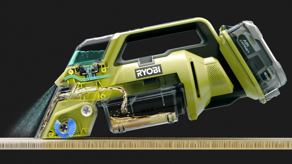 Article Zone Outillage - Aspirateur nettoyeur de taches sans fil RDC18-0 Ryobi