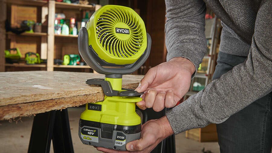 Article Zone Outillage - Ventilateur à pince 18V ONE+ RCF18 Ryobi