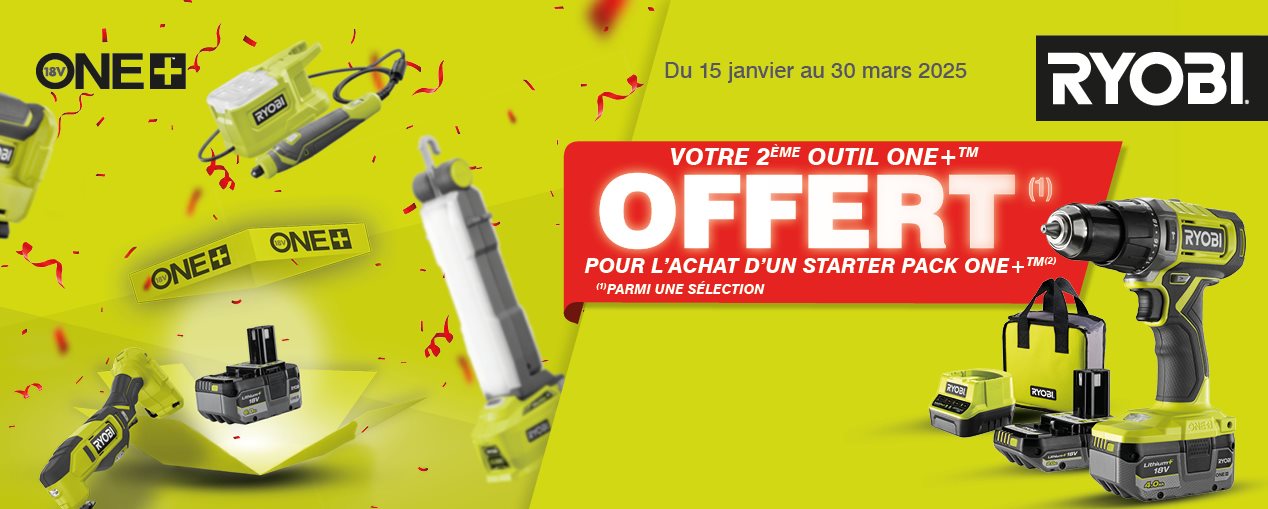 Promotions outils electriques Ryobi Nos packs d outillage en promo
