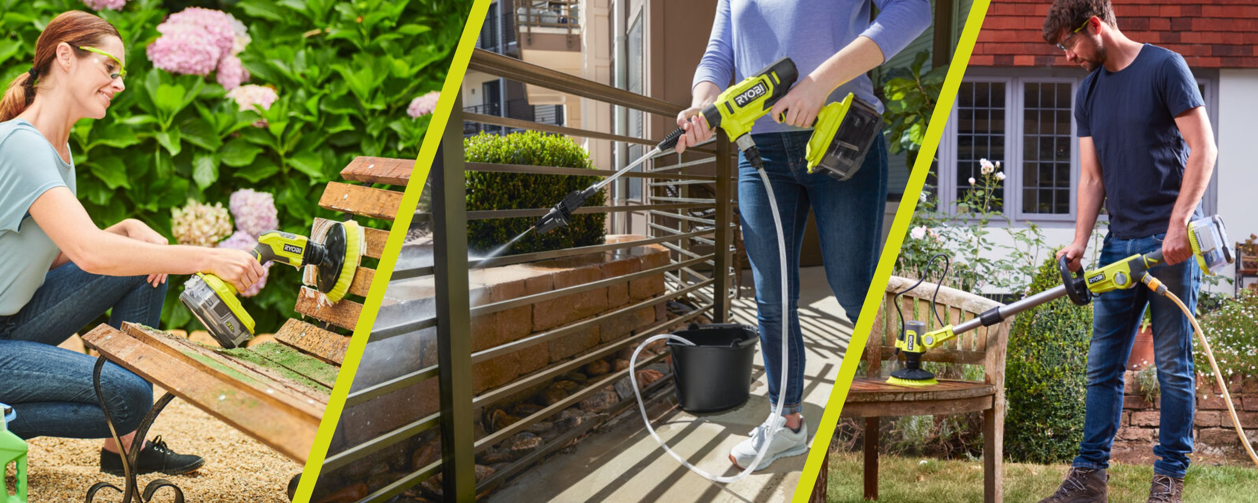 Nettoyer votre salon de jardin et entretenir vos meubles avec les outils Ryobi®