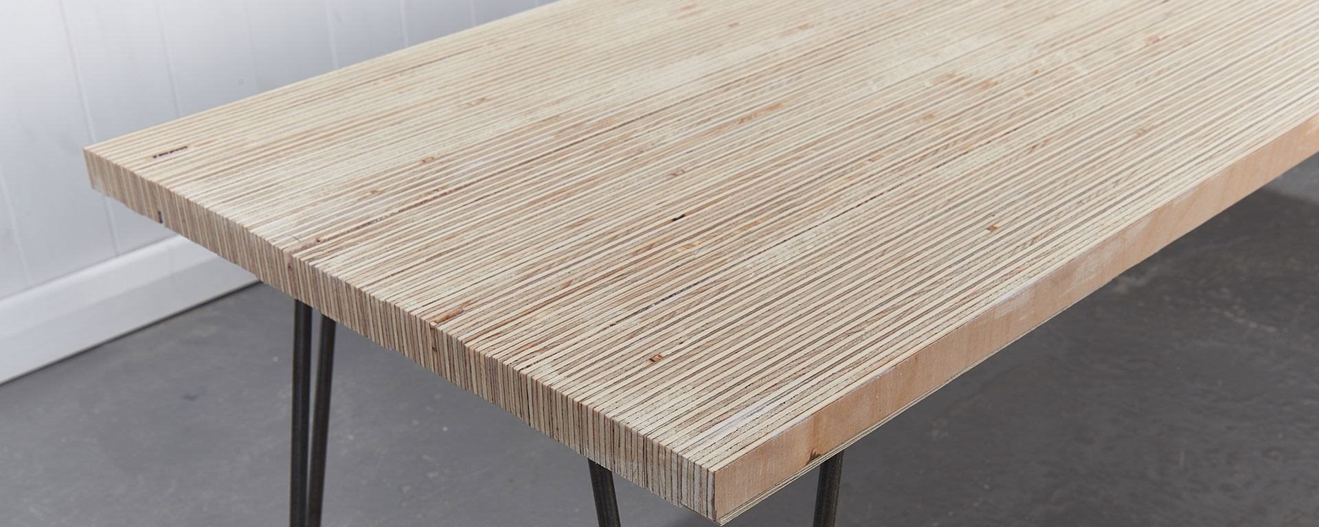 PLYWOOD END GRAIN COFFEE TABLE