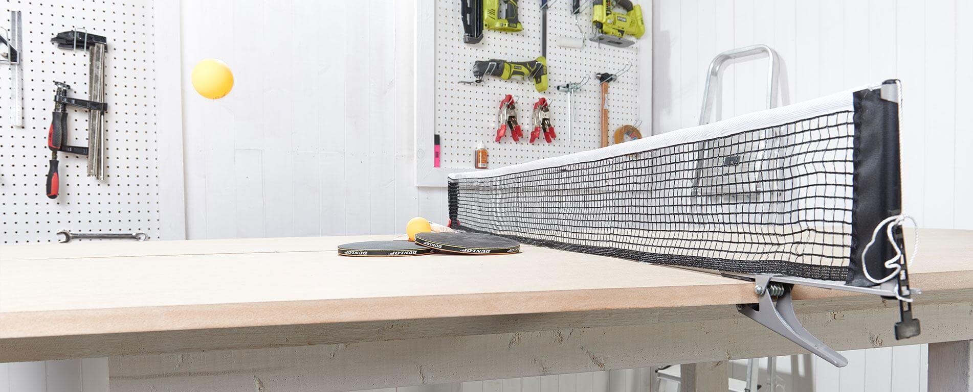 Transform Your Workbench Into A Ping Pong Table