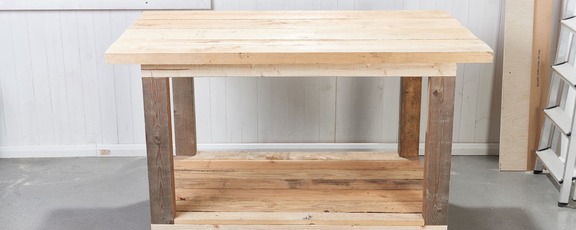 How To Make A Workbench From Reclaimed Wood