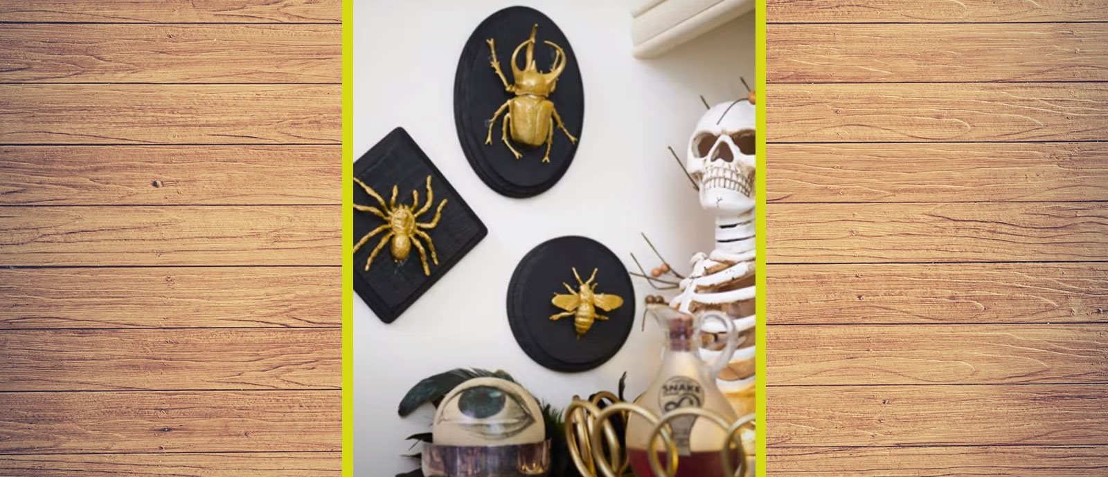 How to build DIY Halloween bug wall decor
