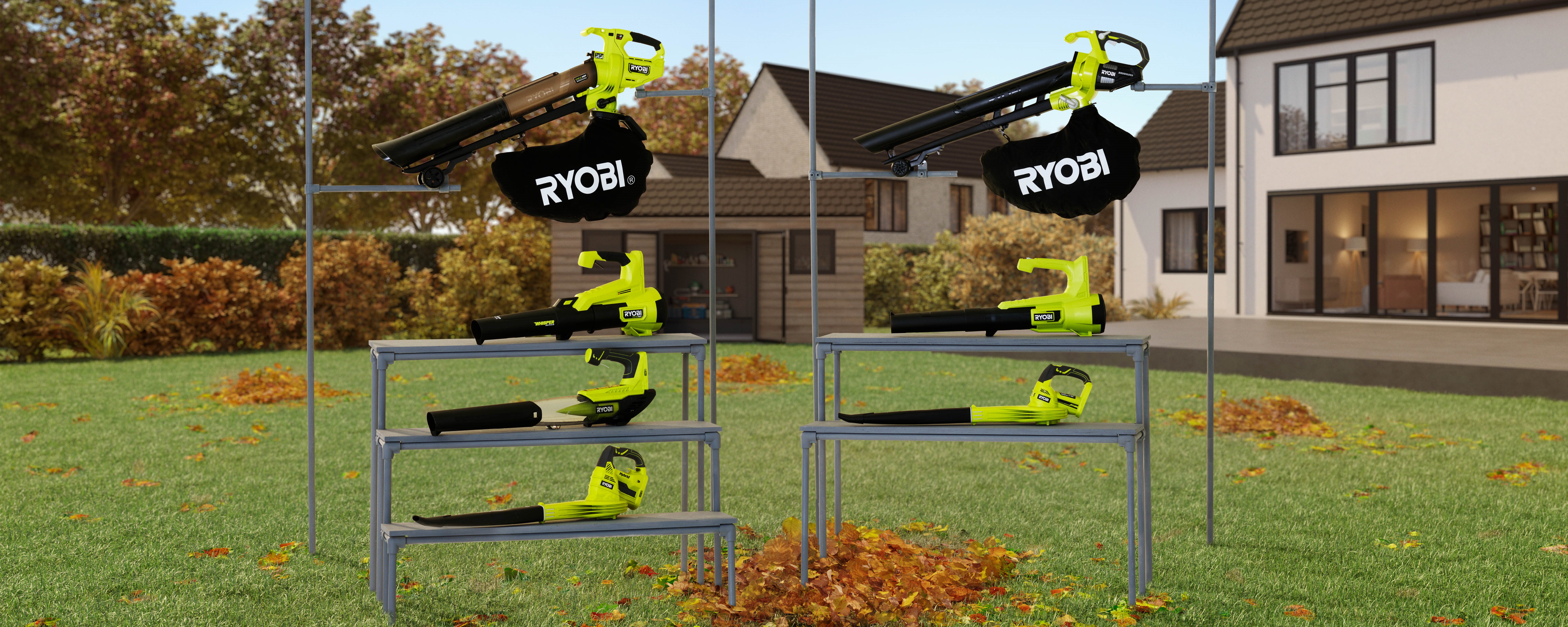 Bladblazers vergelijken: vind de ideale RYOBI bladblazer voor jouw tuin