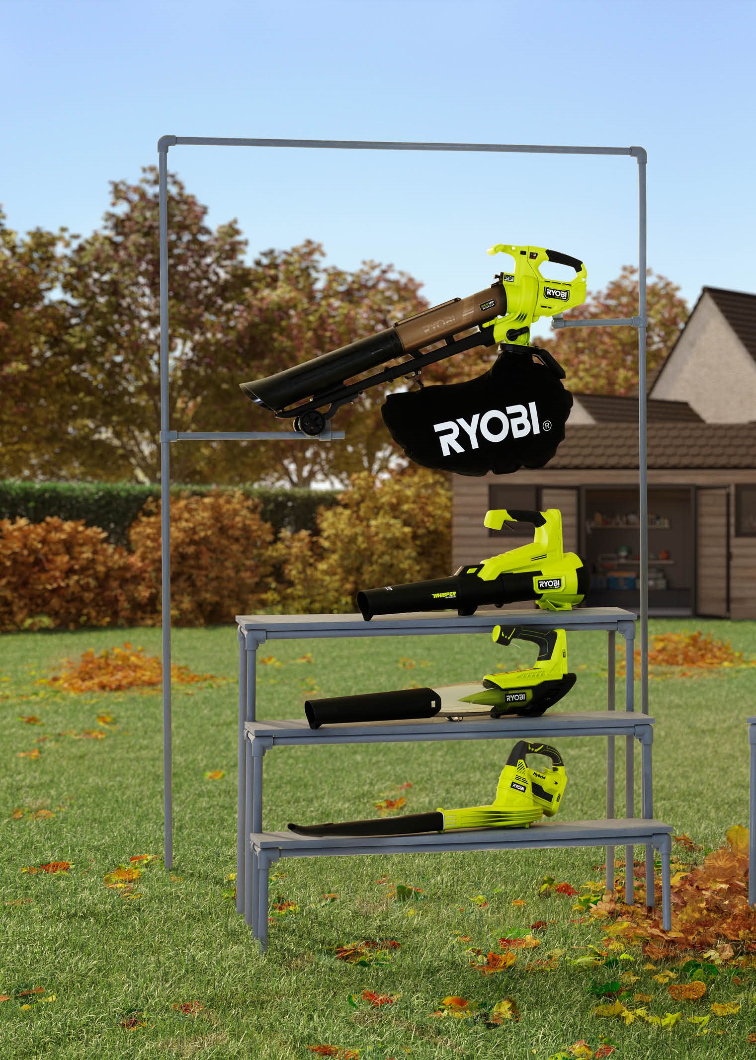 Bladblazers vergelijken: vind de ideale RYOBI bladblazer voor jouw tuin