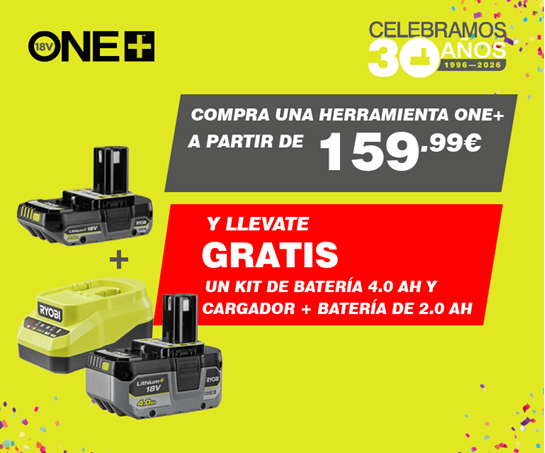 2 baterías y cargador GRATIS en mas de 50 productos