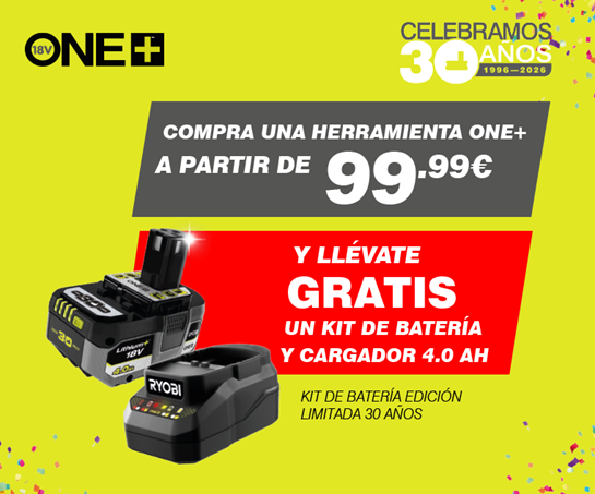 Más de 100 herramientas con bateria y cargador GRATIS
