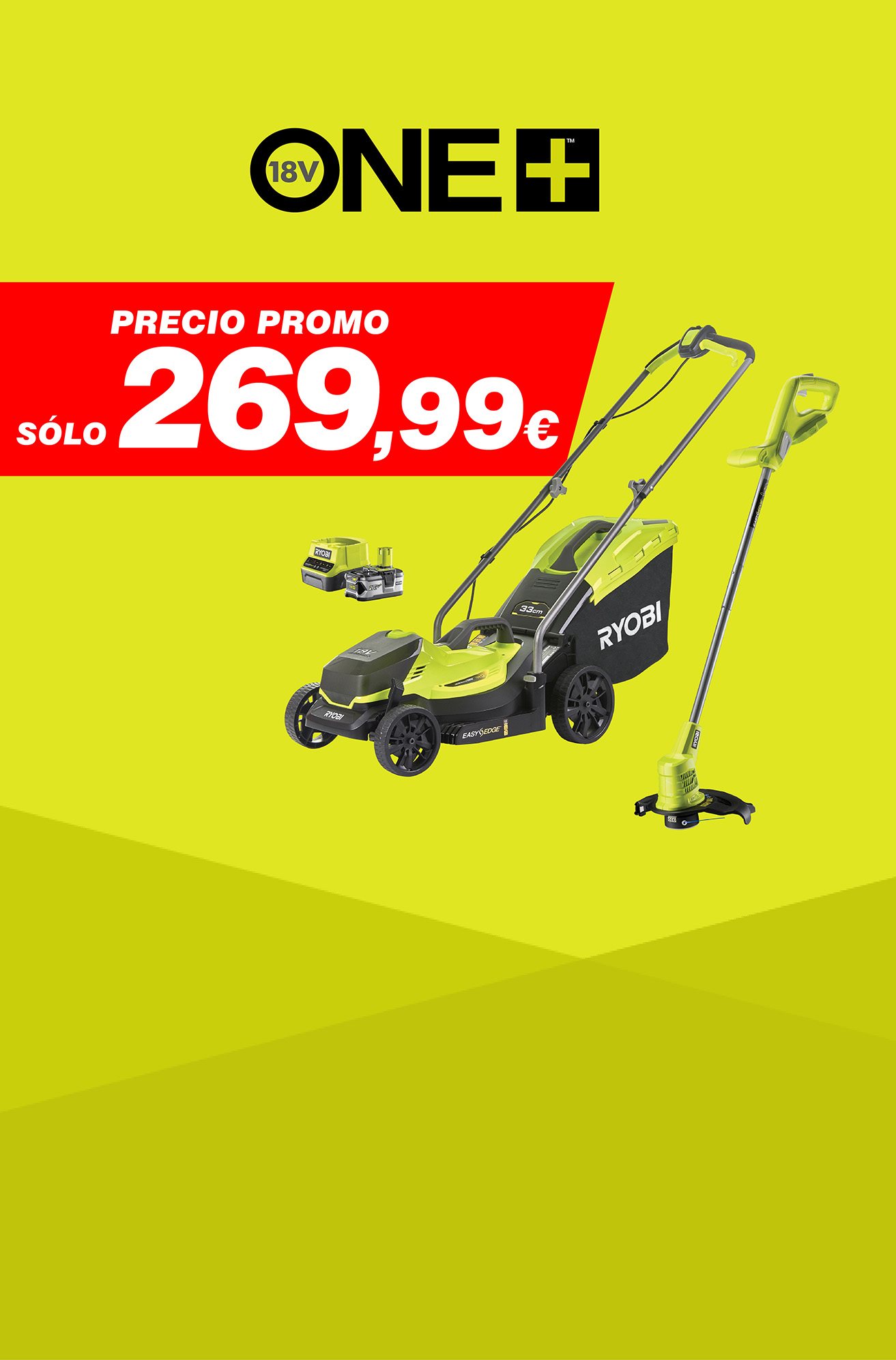 OFERTA ESPECIAL CORTACÉSPED + CORTABORDES