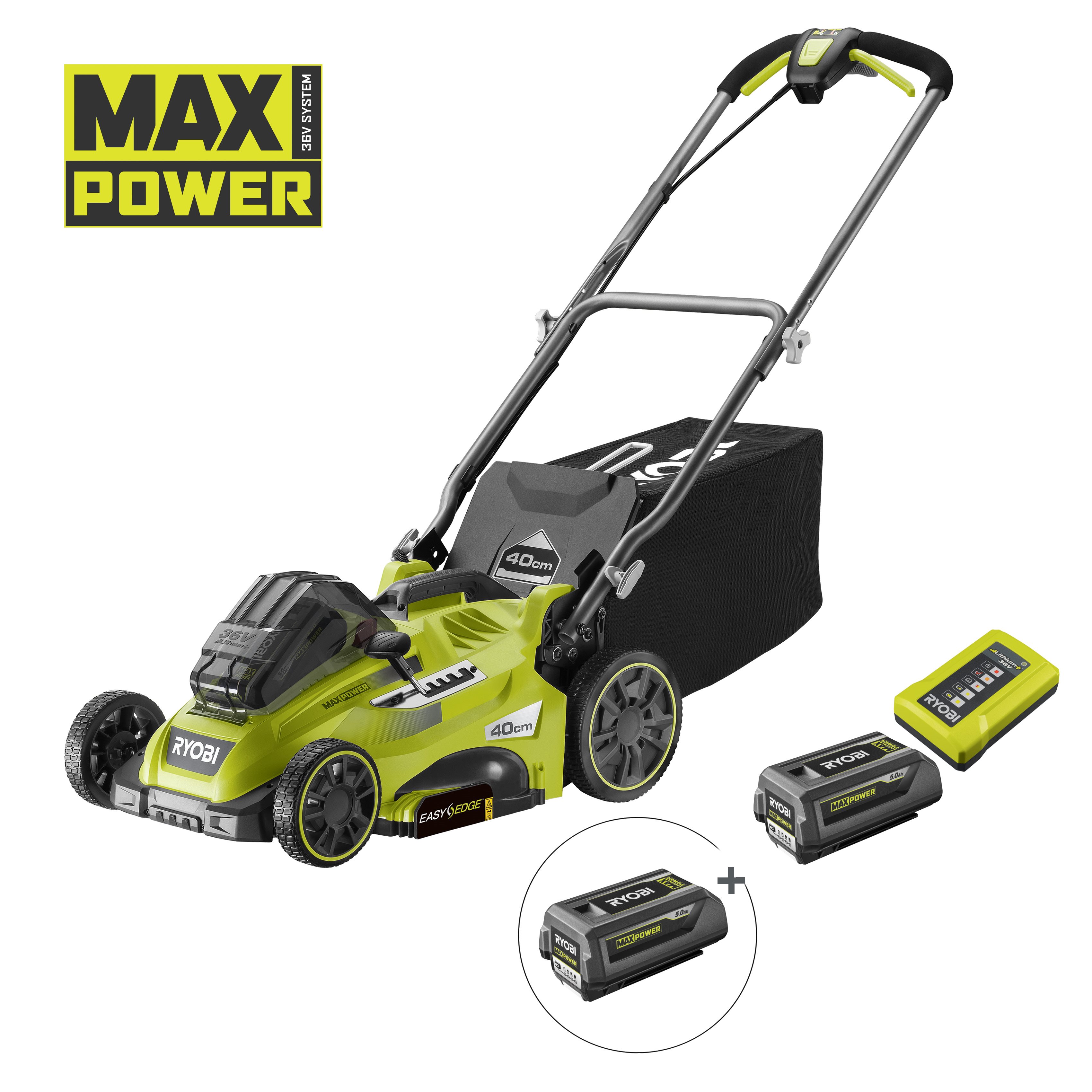 Cortacésped de 40cm con asistencia de tracción POWER ASSIST™ 36V MAX POWER™  (1x 5.0Ah)_hero_0
