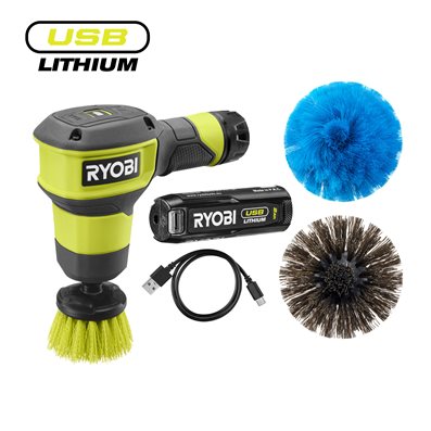 Cepillo de limpieza giratorio motorizado 4V USB Lithium™ (1x 2.0Ah)