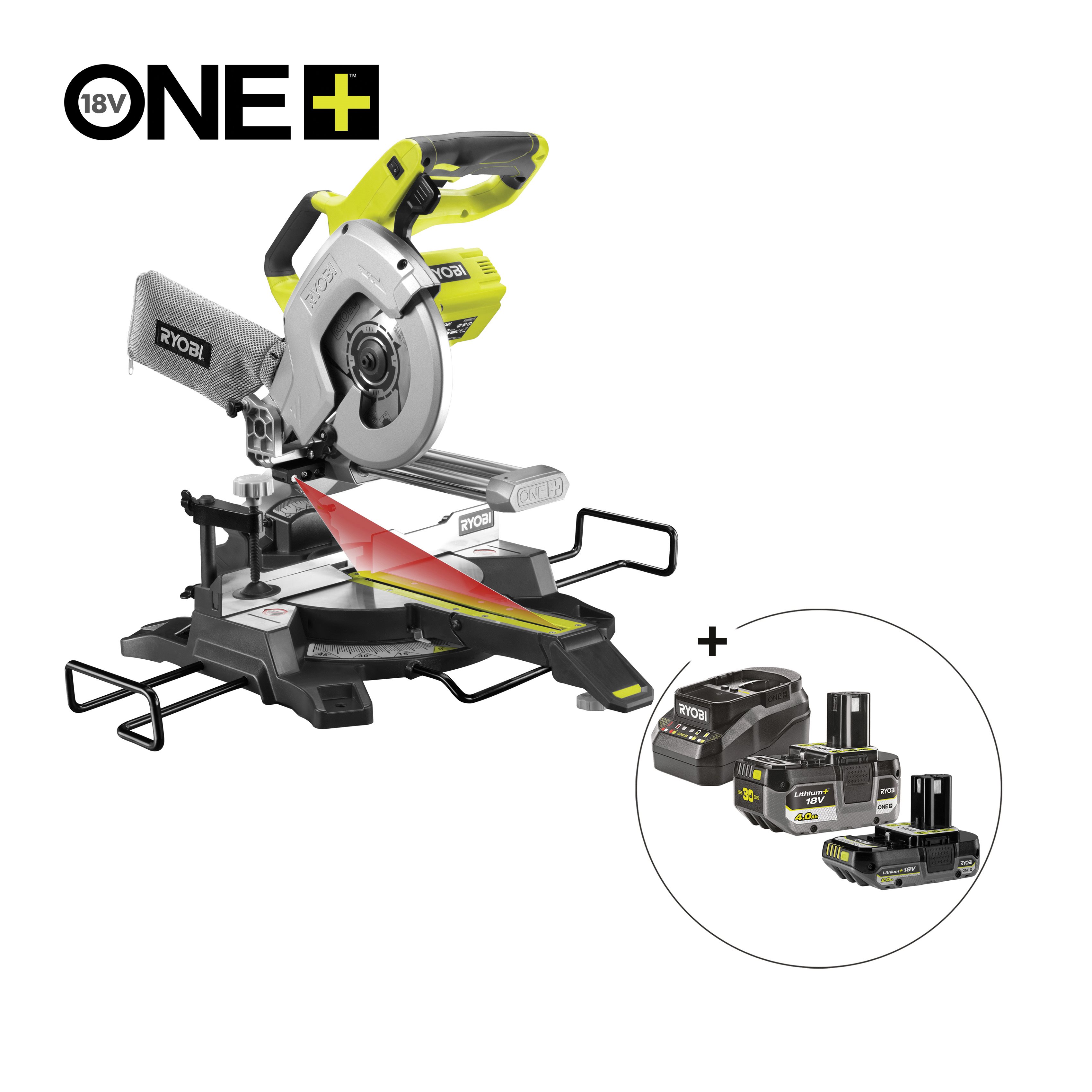 Ingletadora telescópica de 216mm 18V ONE+™ (Incluye batería y cargador)_hero_0