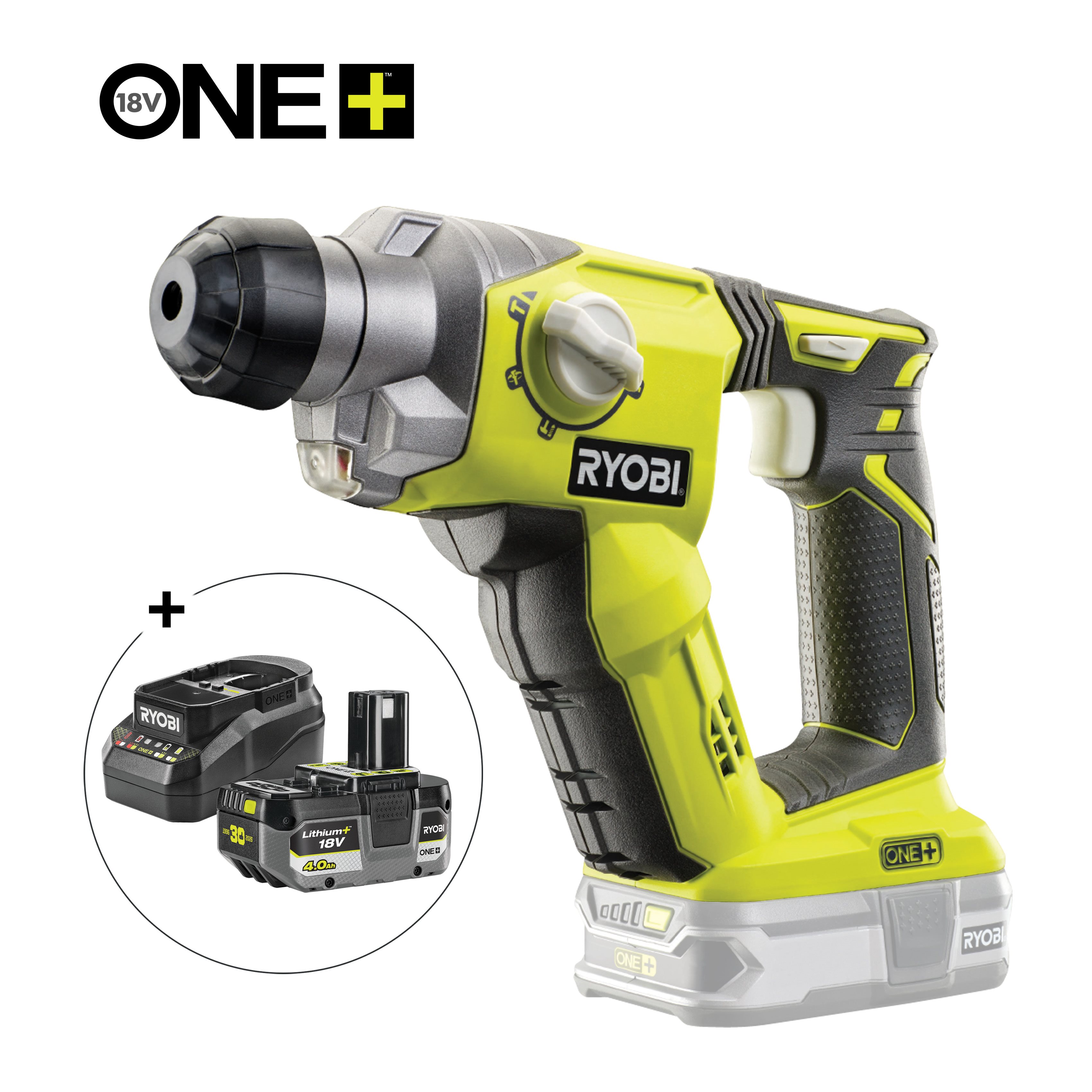 Martillo combinado SDS-Plus 1.3 J 18V ONE+™ (Incluye batería y cargador)_hero_0