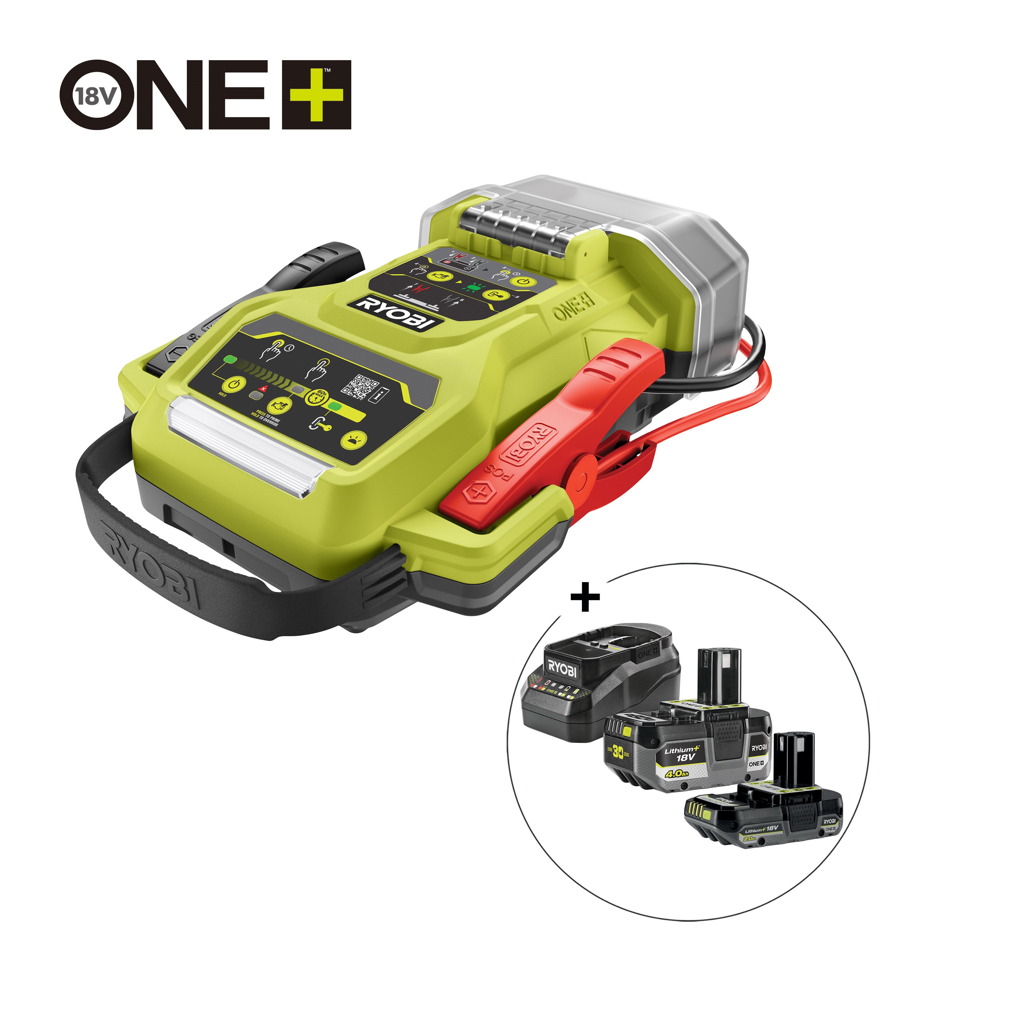 Arrancador de baterías de vehículos 18V ONE+™ (Incluye batería y cargador)_hero_0