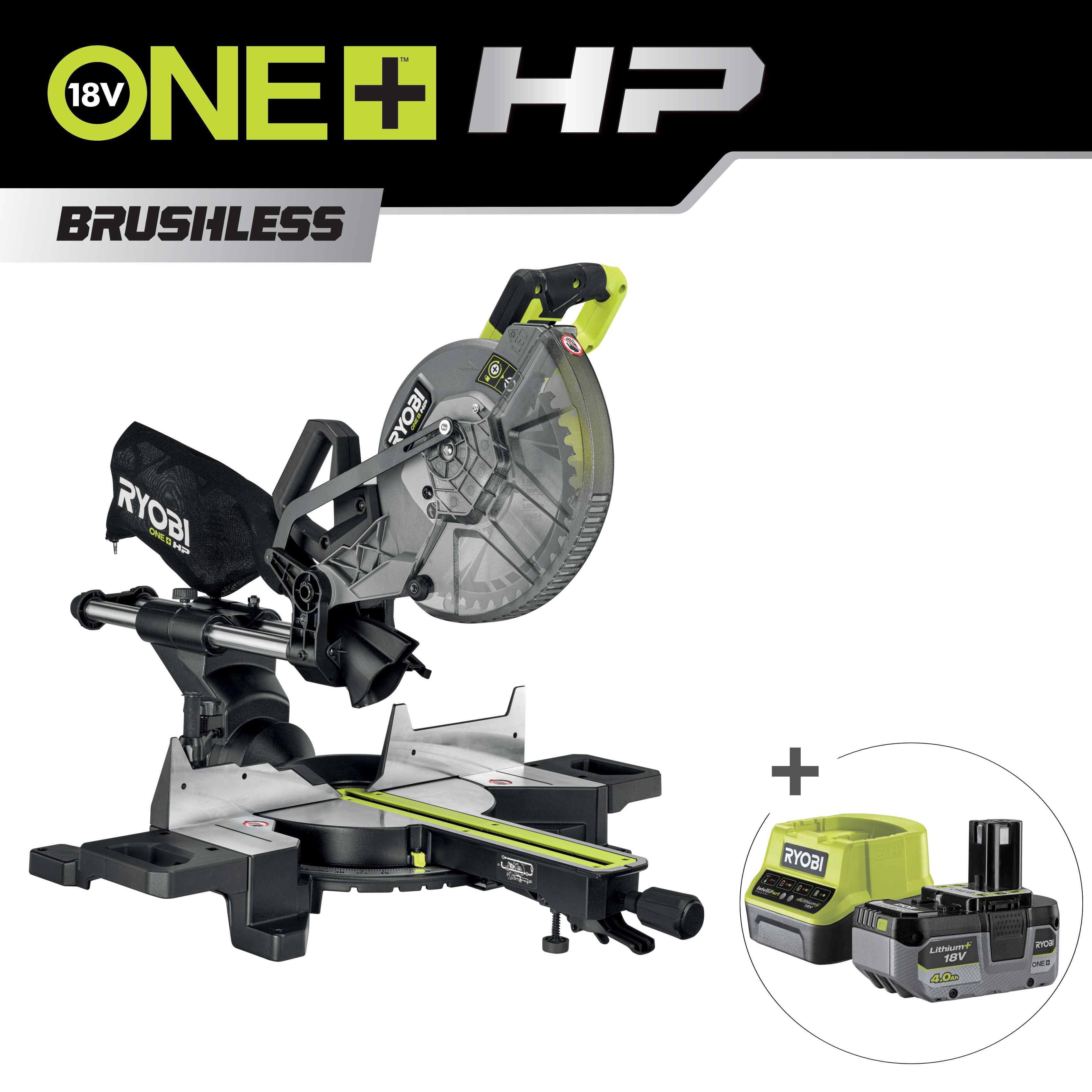 Ingletadora sin escobillas de 254mm 18V ONE+™ HP ™ (Sin Batería)_hero_0