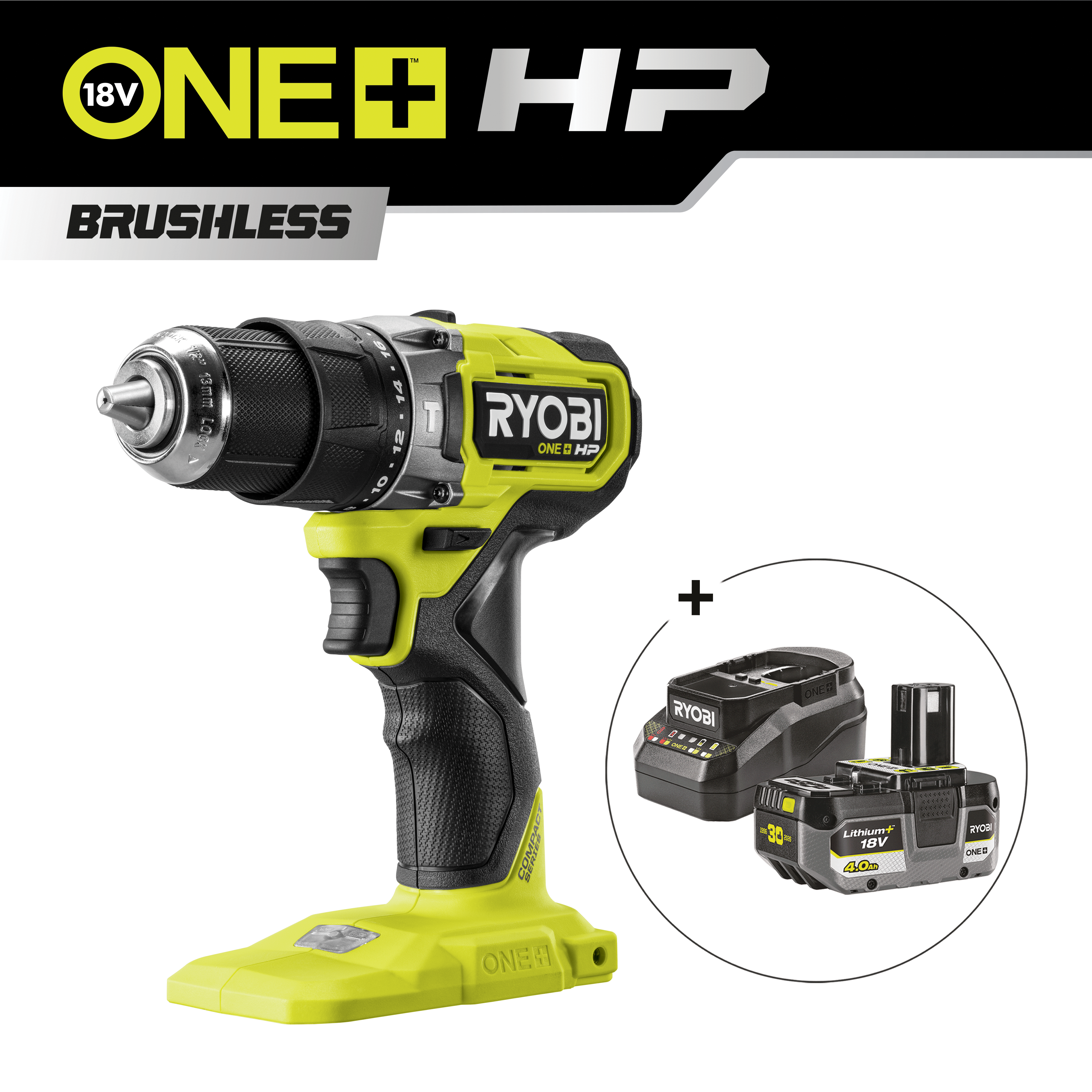 Taladro percutor 60Nm sin escobillas 18V ONE+™ HP_hero_0