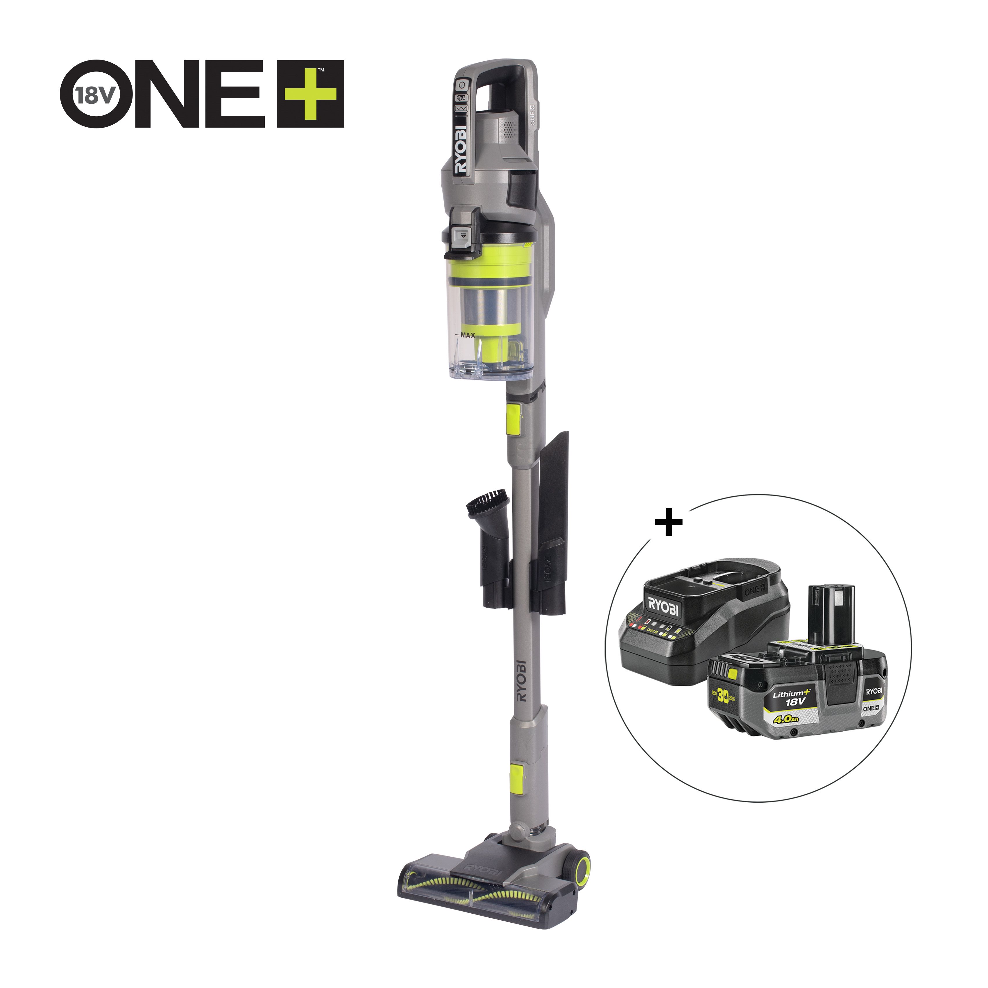 Aspirador vertical sin cable succión standard + 3 accesorios 18V ONE+™_hero_0