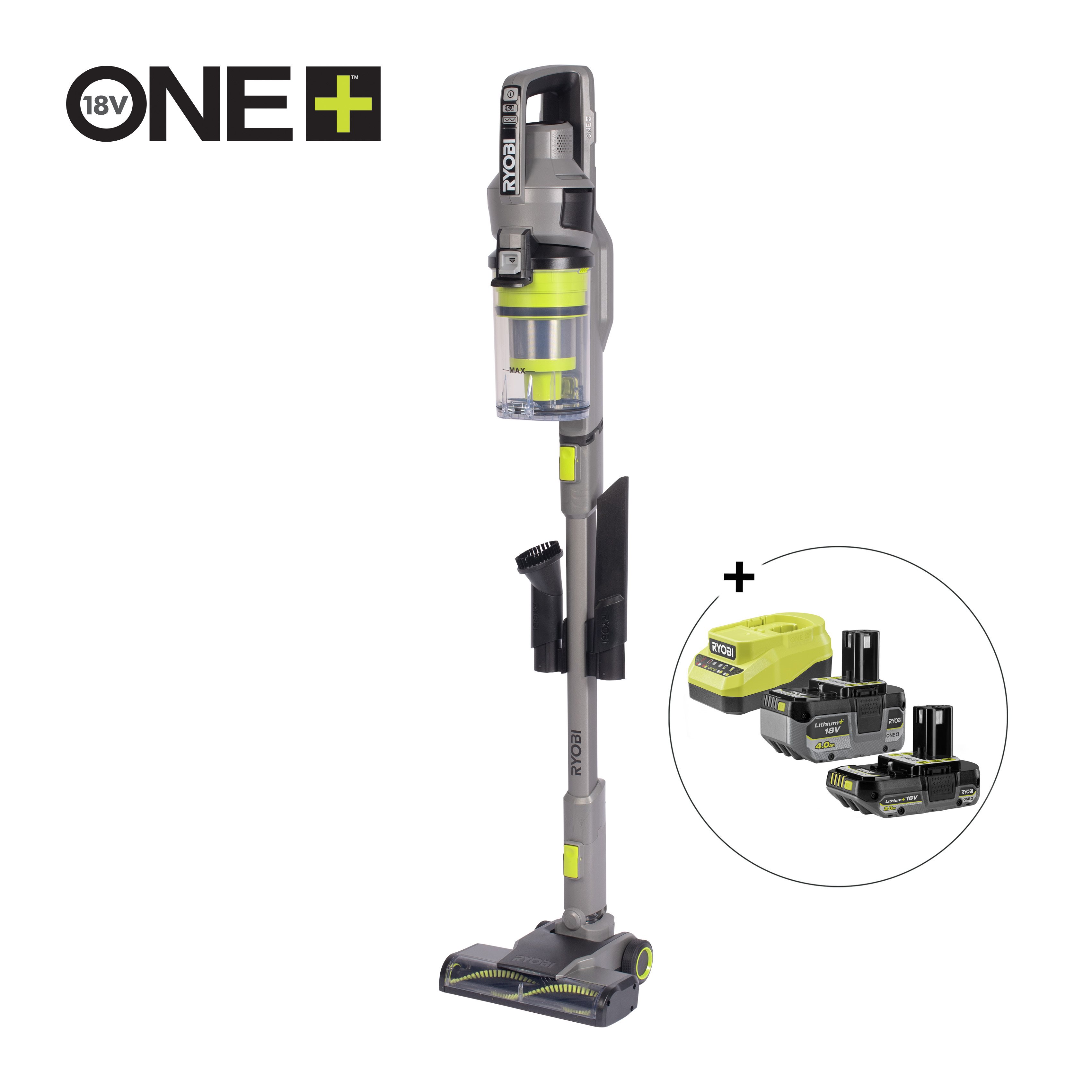Aspirador vertical sin cable succión standard + 3 accesorios 18V ONE+™_hero_0