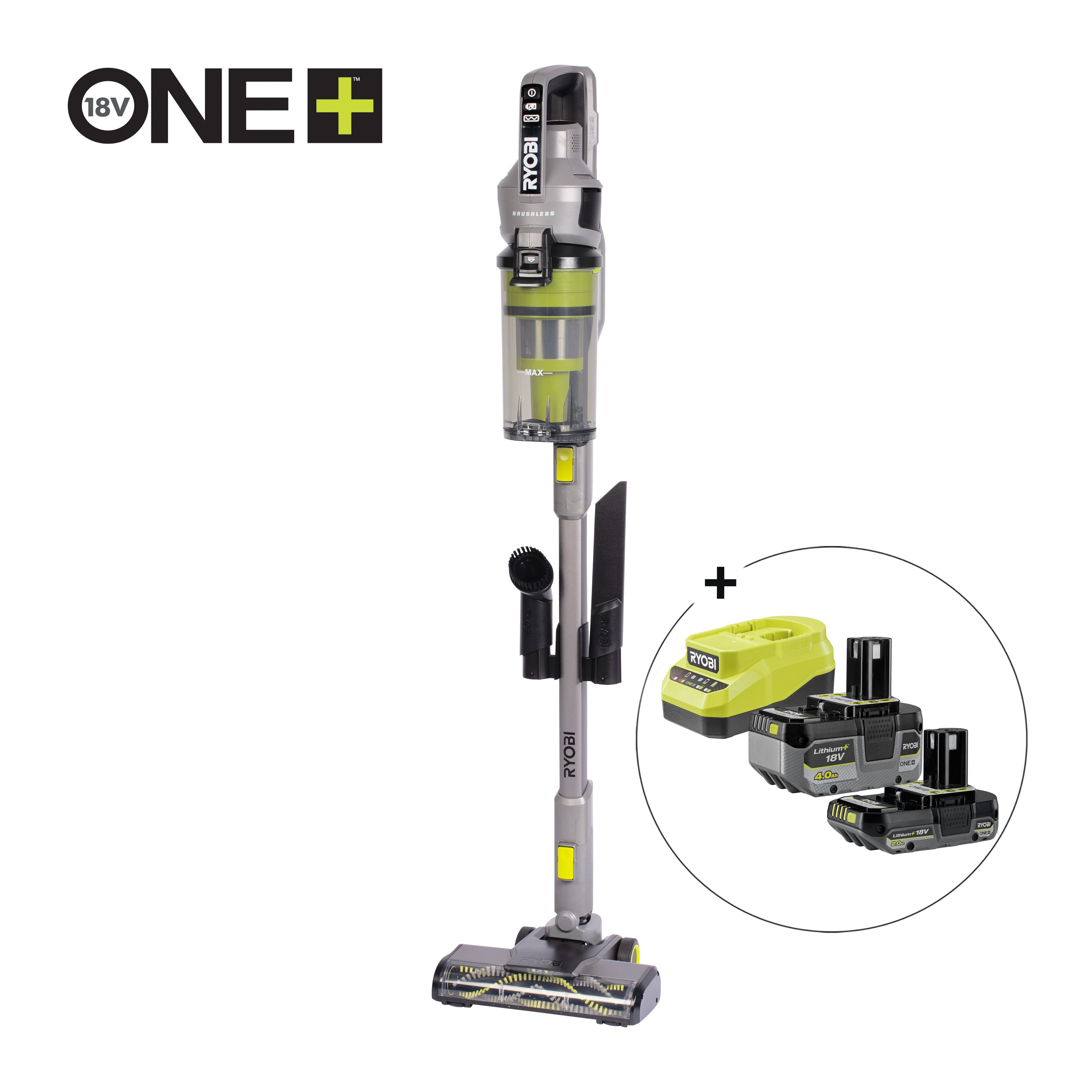 Aspirador sin cable 90 Aw + 4 accesorios 18V ONE+™_hero_0