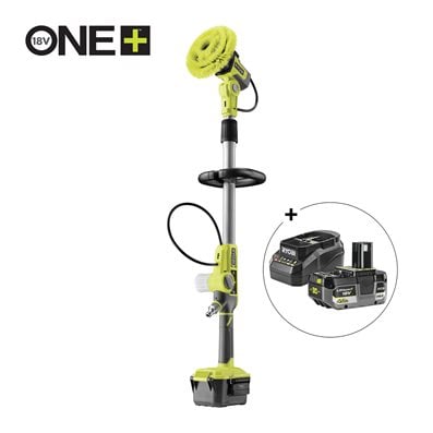 Cepillo de limpieza giratorio motorizado telescópico con agua 18V ONE+™ (Incluye batería y cargador)