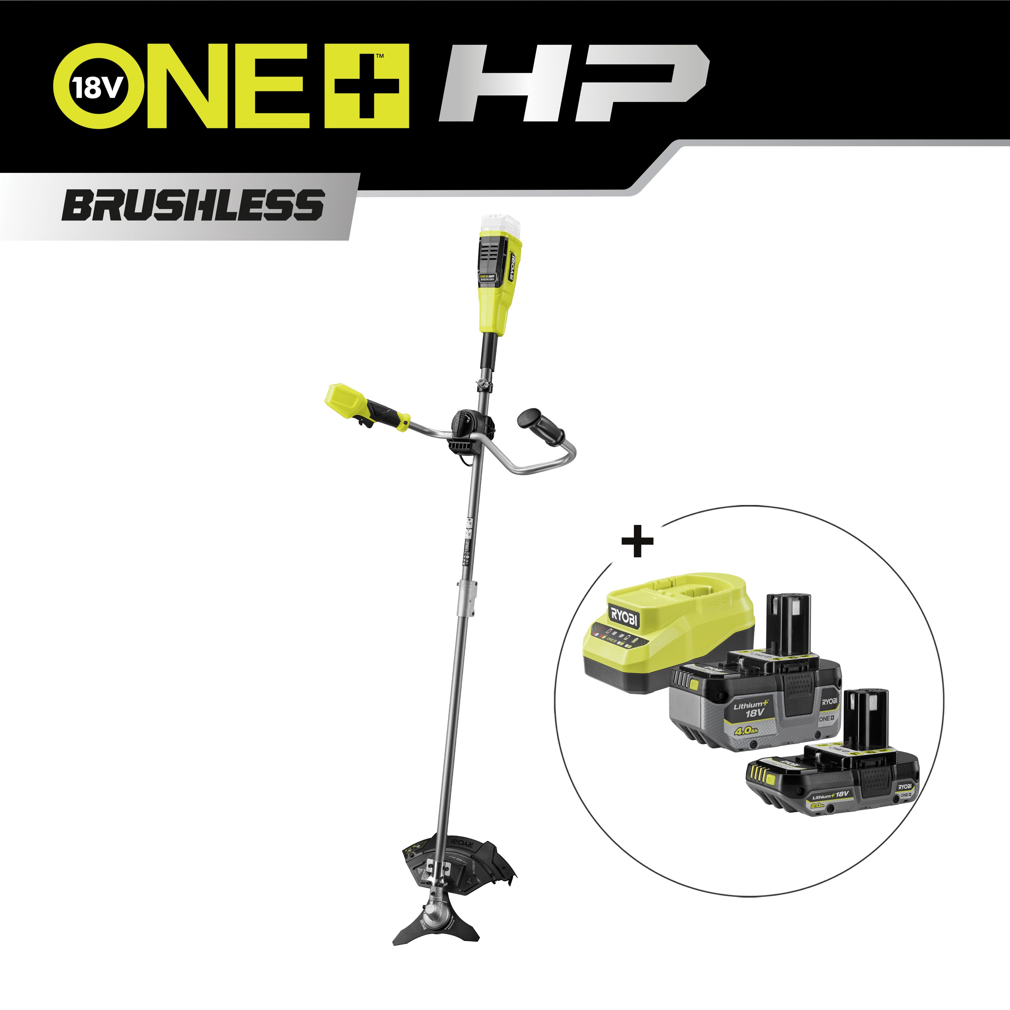 Desbrozadora de mano sin escobillas de 26 cm con empuñadura abierta ONE+™ HP_hero_0