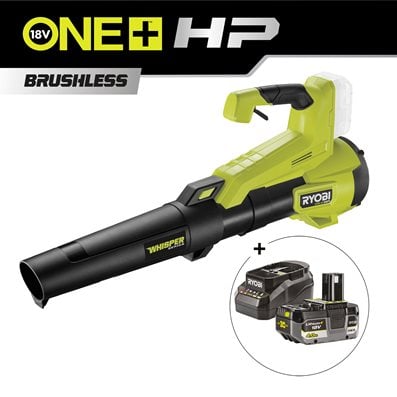 Soplador de hojas sin escobillas silencioso 177 km/h 18V ONE+™ HP WHISPER™ (Incluye batería y cargador)