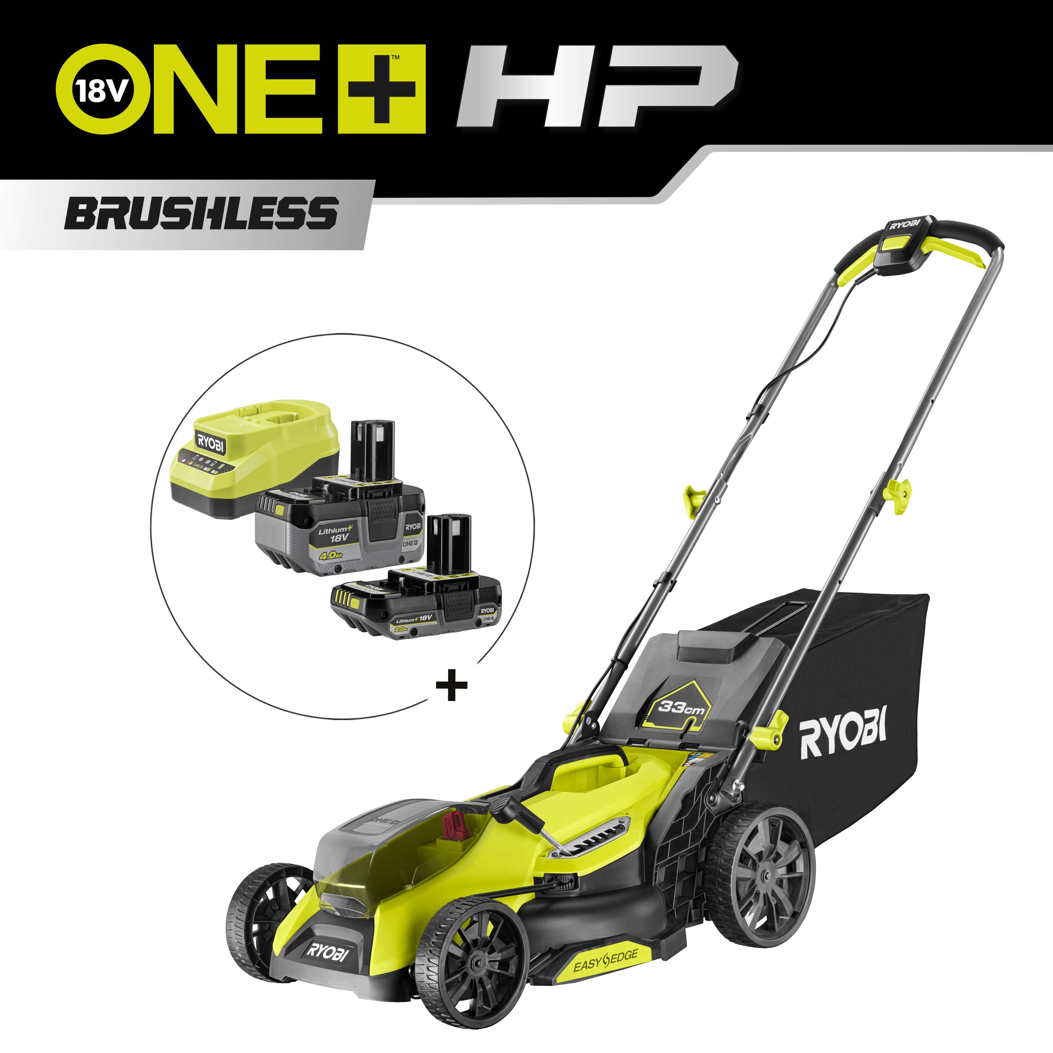 Cortacésped sin escobillas de 33cm 18V ONE+™ HP ™_hero_0