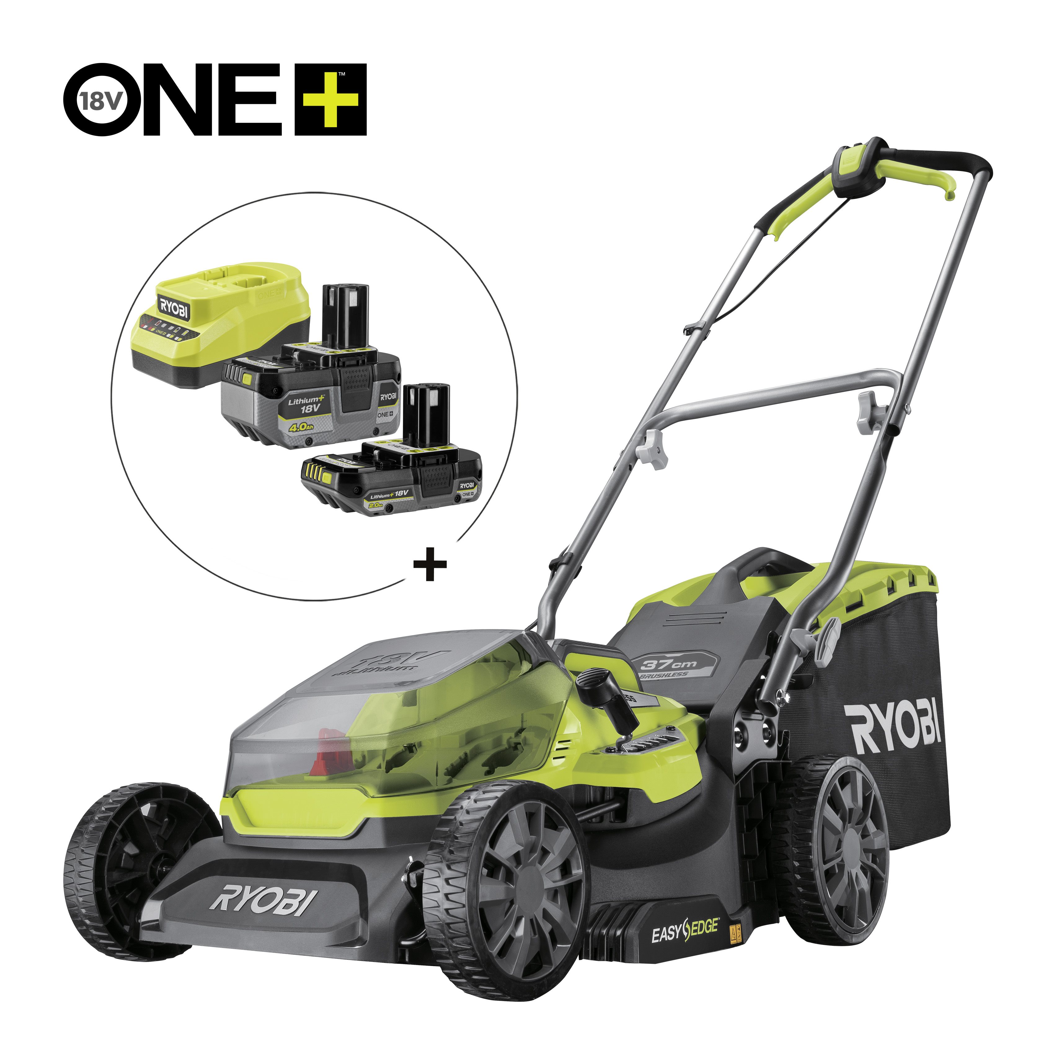 Cortacésped eléctrico batería de de 37 cm sin escobillas HP 18V ONE+™_hero_0