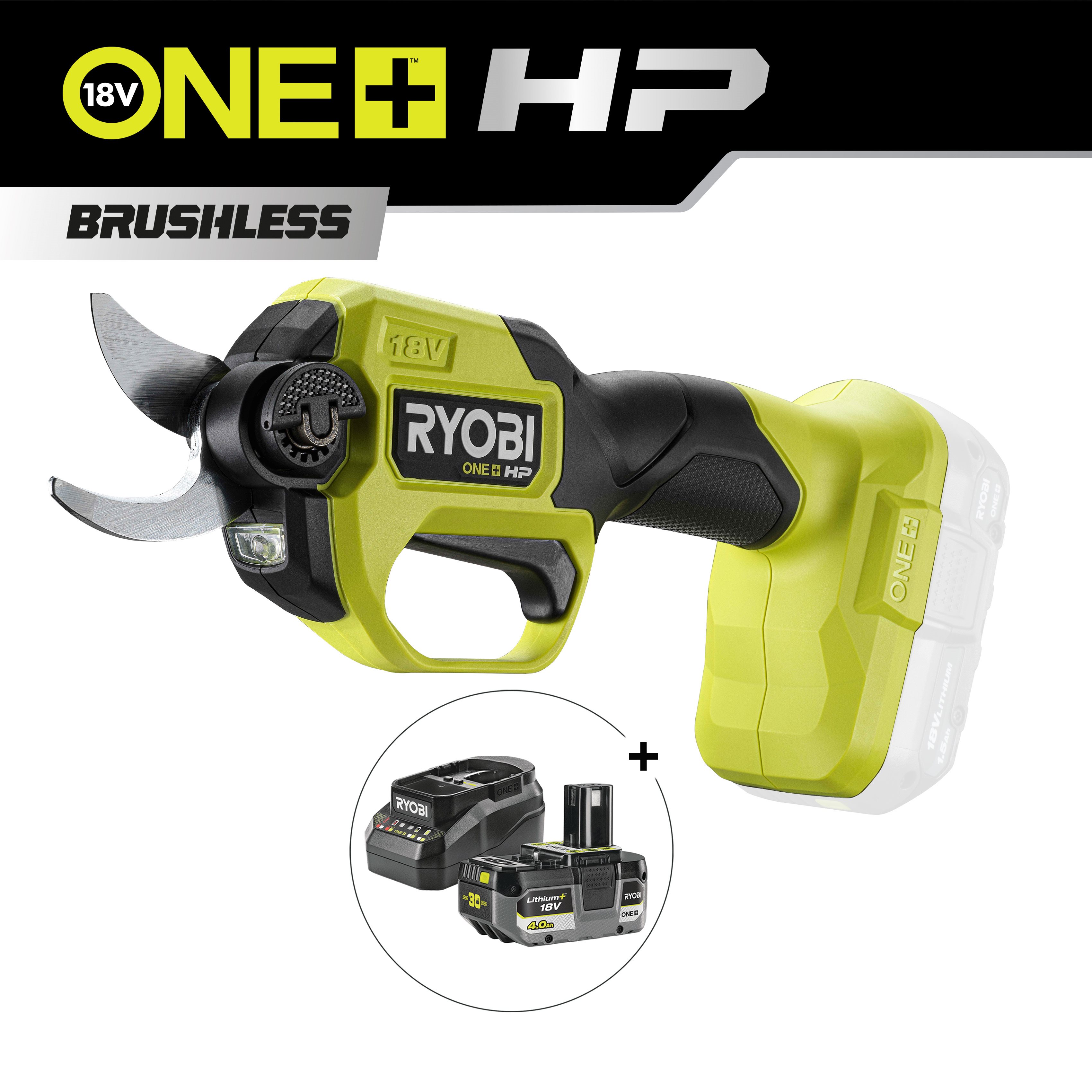Tijera de poda a bater�a sin escobillas 18V ONE+™ HP_hero_0