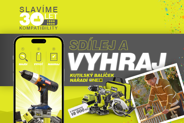 Máš doma legendu? Pochlub se nejstarším 18V nástrojem od RYOBI