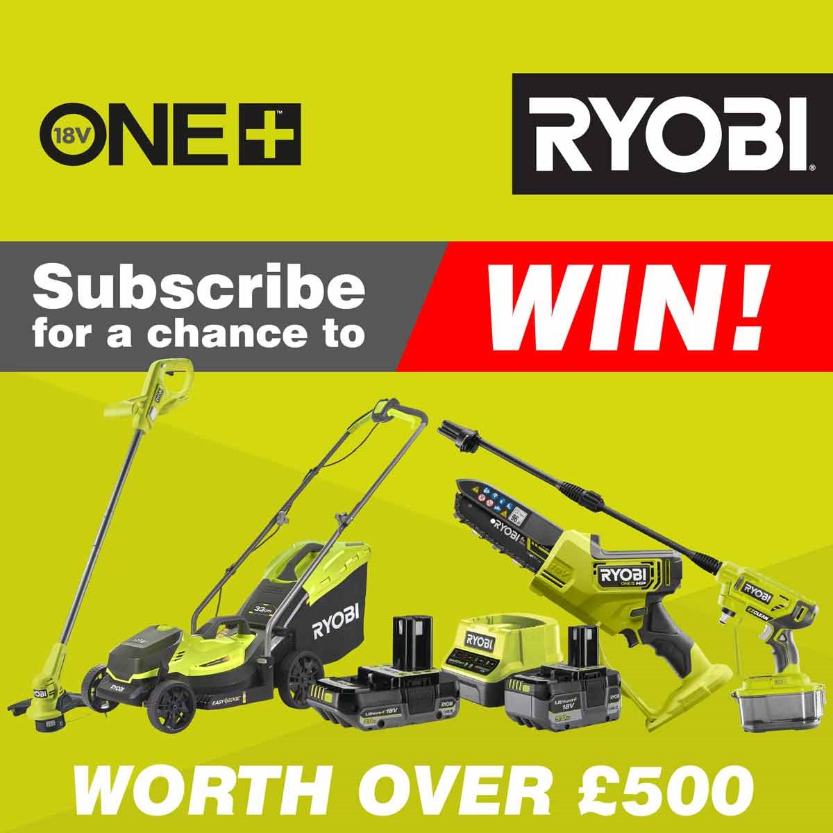 Sign Up for A Chance to Win Ryobi! 