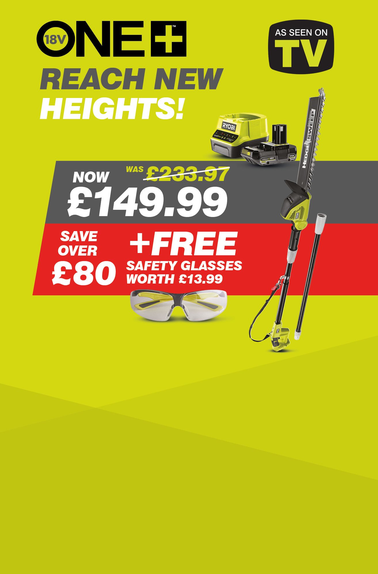 AS SEEN ON TV - POLE HEDGE TRIMMER