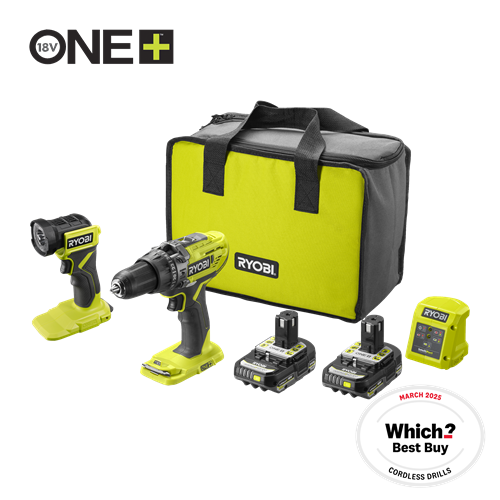 18V ONE+™ Cordless Combi Drill & Torch Starter Kit (2 x 2.0Ah)_hero