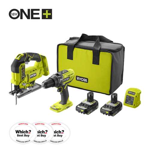 18V ONE+™ Cordless Combi Drill & Jigsaw Starter Kit (2 x 2.0Ah)_hero